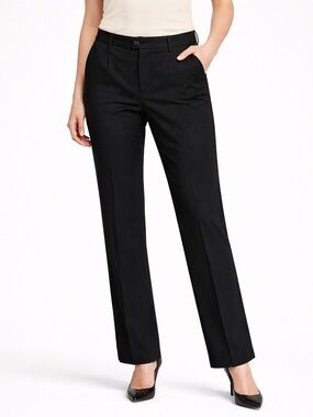 Lauren Ralph Lauren Adele Black Dress Pants Straight Leg Size 14